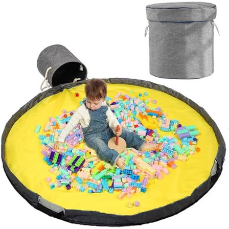 Lasten lelujen säilytyspussi, leikkimatto lelujen säilytyspussi, matto lelujen säilytyspussi