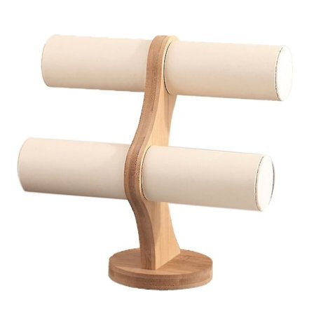 2-lags Armbåndsdisplaystativ Holder Smykkeskab Halskæde Display Opbevaring Ur Armbånd Opbevaring Ra