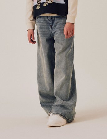 name it Nkfbella Skater Xwide Jeans 3111-Za Noos - Blue - 122