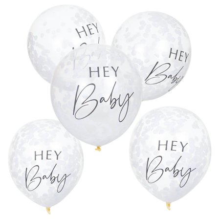 Konfettiballoner Hey Baby