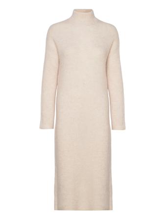 Slfmaline Ls Knit Dress High Neck Noos Selected Femme Cream