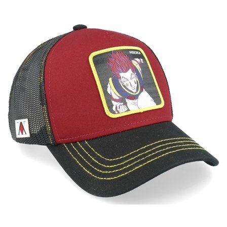 Capslab - Rood trucker Cap - Hunter X Hunter Hisoka Burgundy/Black Trucker @ Hatstore