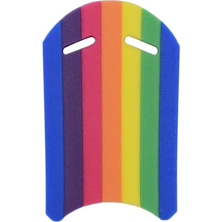 Kickboard for barn og voksne, skum EVA, flytebrett, læring, basseng, svømmehjelp for sikkerhet (Regnbue)