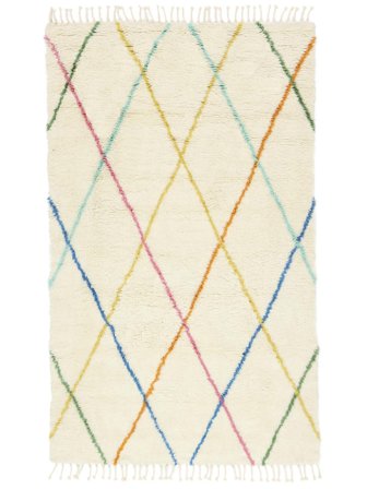 Shaggy Rug Fabula - Off White/Multicolor 160X230