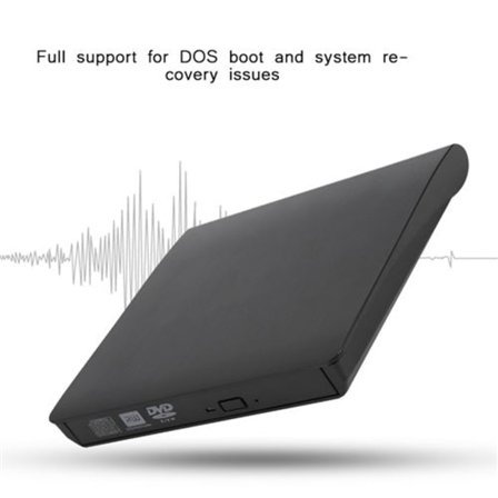 DVD-soitin CD DVD -poltin Ulkoinen USB Yhteensopiva kannettavan tietokoneen kanssa