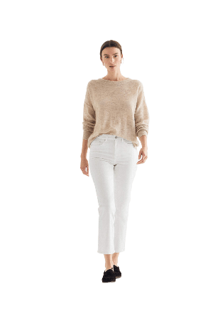 Newhouse Nora Straight Denim Jeans Dam Vit 36