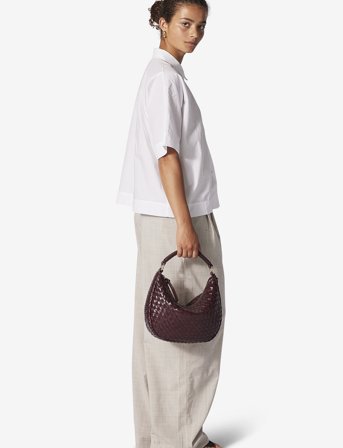 Adax Salerno Shoulder Bag Marlin - Burgundy - ONE SIZE