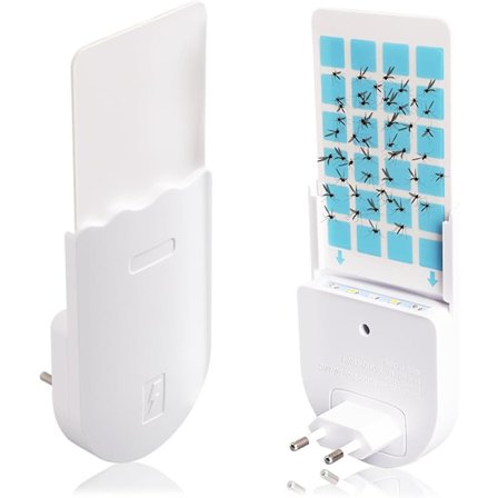 Självhäftande myggfällor, myggskyddsuttag med 4 stycken självhäftande kuddar, flugfälla inomhus för fruktflugor, myggor, malar