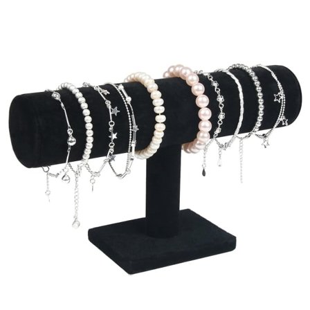 Armbandsställ, klocka, sammetsarmbandsställ, T-bar-ställ för smycken, armband, klockor
