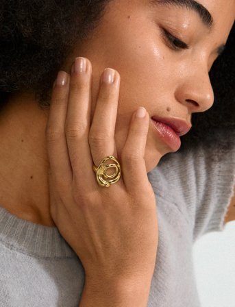 Pilgrim Diego Ring Gold-Plated - Gold - ONE SIZE