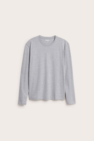 Kappahl | Langermet t-skjorte Lysegrå XL | Lysegrå