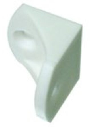 PN-BESLAG Møbelvinkel 6400 hvit A4 23mm