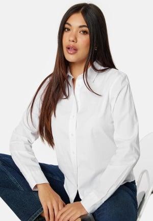 GANT Reg Poplin Shirt White 36 White Skjorter Dam