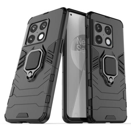 Oneplus 10 Pro Skal Ring Armor - Svart