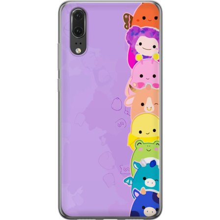 Kompatibelt Mobildeksel til Huawei P20 Mørk silhuett av Jesus med tornekroner mot svart bakgrunn med sterk kontrast og hvit typografi