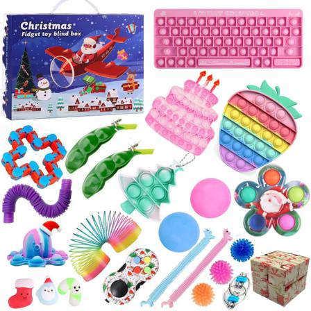 2021 Julnedräkning Adventskalender, Fidget Toy Set Present