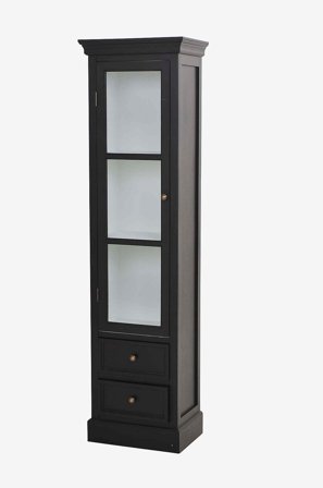 Nordic Furniture Group - Bristol Vitrineskap Medium - Svart - Kommoder - Fra Homeroom
