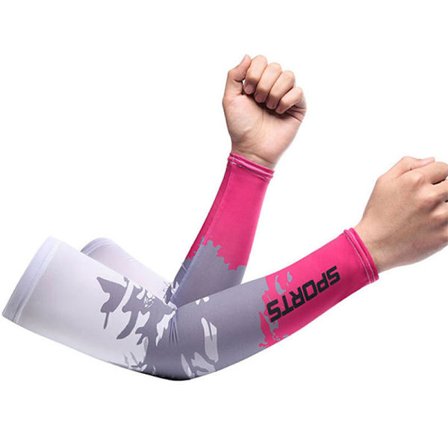 Ice Silk Arm Sleeves Cover Sports Running UV Solskydd Ut