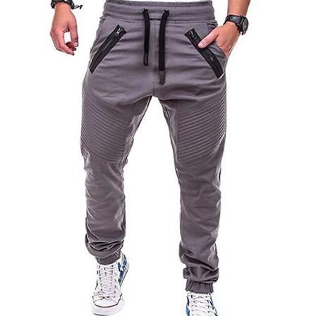 Elastisk Midja, Dragsko, Joggingbyxor För Män Grey 3xl