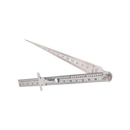 Svetsinspektionslinjal Linjal + 1-15 Konisk Linjal Kombinerad Linjal