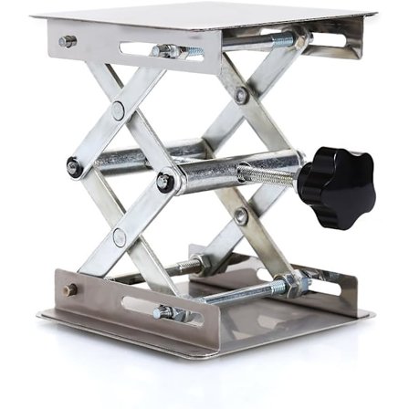 4x4' Vetenskapligt Labb Laboratorium Saxlyft, Rostfritt Stål Lab Lyftplattform Stativ Rack Sax Lab-Lyft Lyft Manuell Kontroll