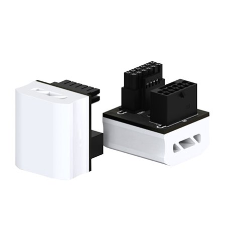 12VHPWR 180-graders vinklad adapter 12+4pin GPU-strömkontakt 600W Pcie5.0