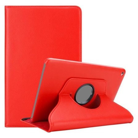 Skyddsfodral för Apple iPad AIR 2 2014 / AIR 2013 Fodral i RÖD VALMUE Etui Case Cover Skydd Automatisk Väcka funktion stöd