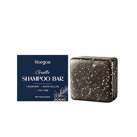 Shampoo Bar, Naturlig Rosmarin Shampoo Bar, Rens og Nær Hår med Rosmarin/Hvid Pil/Tea Tree Olie, Naturlig Fast Shampoo til Mand Kvinde