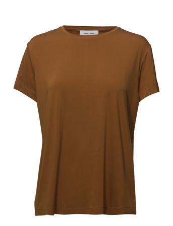 Siff Tee 6202 T-shirt Top Brun Samsøe Samsøe