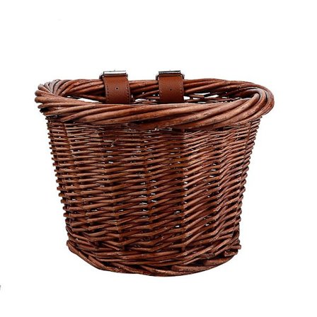 Håndlaget kurv i rotting - Multifunksjonell barnesykkelkurv