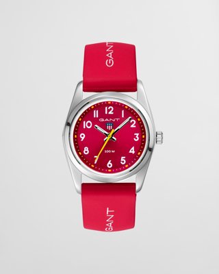 GANT - Graduate Klokke med Rød Silikonrem (2-6 år) red