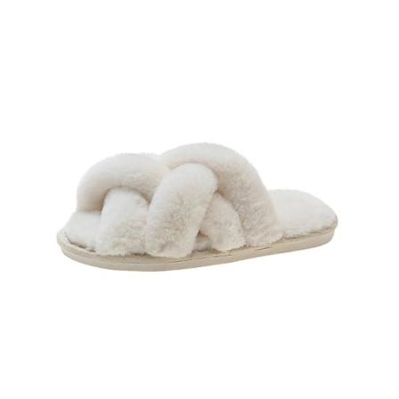 liukumattomat pehmeät tossut naisille White 36-37