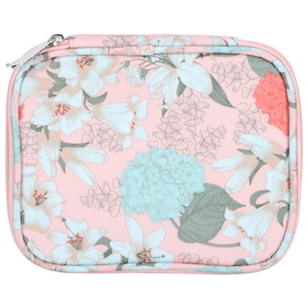 Heklet Oxford Canvas Dobbel Glidelås Strikket Tote Bag Rosa