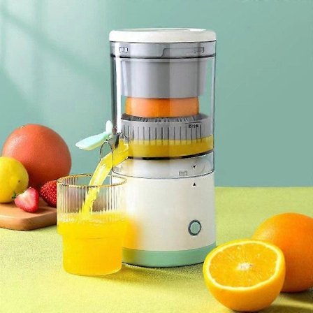 Håndfri Elektrisk Juicer til Appelsin, Citron, Æble, Tomat, Drue, USB-drevet, Aftagelig og Vaskbar