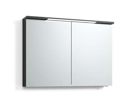 Svedbergs Skuru 428100 Spegelskåp svart, 2 dörrar 101 cm, Badrum