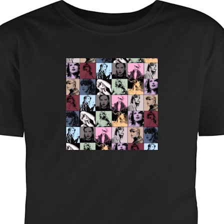 Barne-T-skjorte | Komfortabel T-skjorte for barn Taylor Swift svart