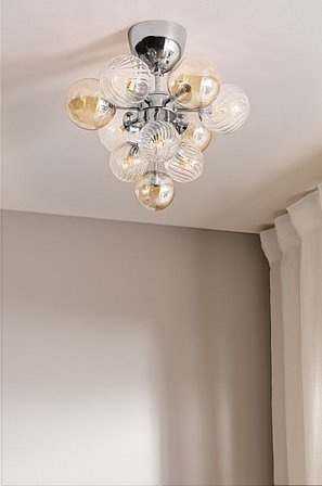 Jotex - Loftlampe Krom - ELECTRA - Køb Loftlamper hos Jotex