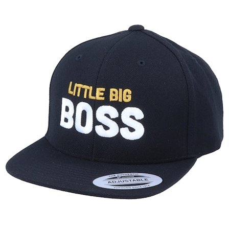 Kiddo Cap - Schwarz snapback Cap - Kids Little Big Boss Black Snapback @ Hatstore
