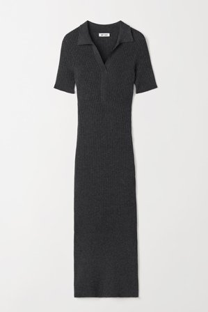 Soft Goat - Pique dress - Cashmere dress - XL - Grey