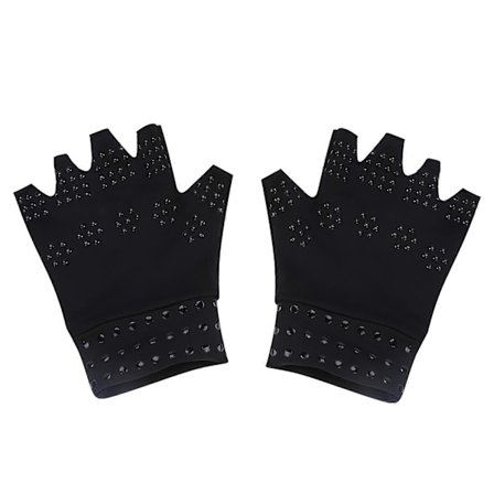 Magnetiska handskar mot artrit och ödem, reumatoid handsmärta, hälsofrämjande kompressionsterapi, svart