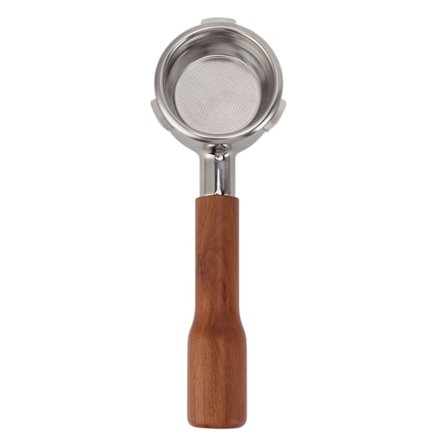 58mm kaffeportafilter 3 ører rustfrit stål Bundløs portafilter kaffemaskine tilbehør til Barsetto C1 Rød rosentræ