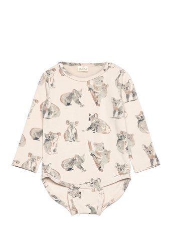 Minymo Body Ls Aop Sweat - Cream - 50