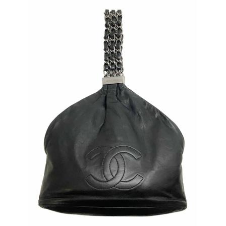 Chanel Vintage, Handbags Zwart, Dames, Maat:ONE Size,leather