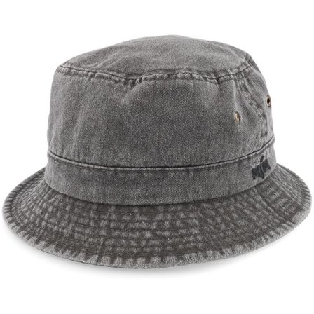 MJM Hats - Svart bucket Hatt - Dyed Cotton Twill Black Bucket @ Hatstore