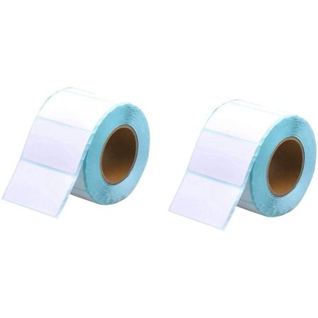 2 rullaa itseliimautuvia tarraetikettejä, osoitetarroja, valkoisia toimistokeittiön valkoisia elintarviketarroja catering-purkkeihin