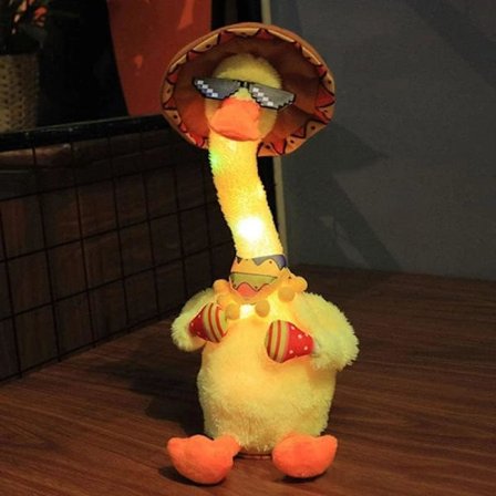 Laulava ankkaleikki, tanssiva ankkaplyysi hauskat ankkahuket kodinsisustukseen, ankka 120 englanninkielisellä laululla