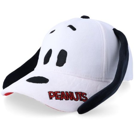 Difuzed - Vit adjustable Keps - Peanuts Novelty White/Black Adjustable @ Hatstore
