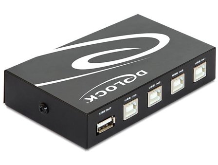 Delock Switch USB 2.0 4 port manual - USB-periferdelesvitsj - 4 porter