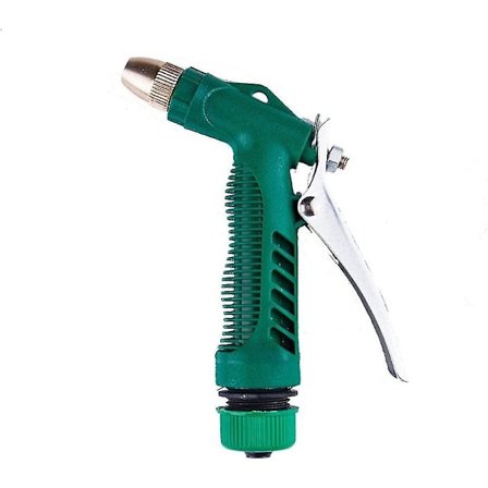 Monitoiminen korkeapaineinen suutin raskaille metalli-suuttimille kasteluun ja huuhteluun (1 kpl vihreä)