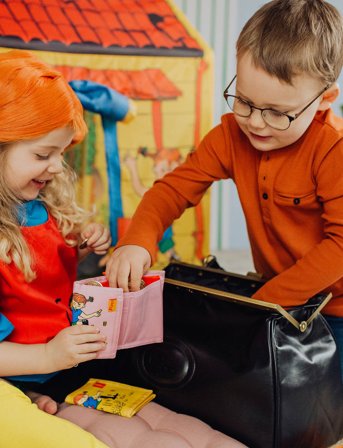 Pippi Langstrømpe Pippi Plånbok, Rosa - Pink - 245X 120X 5MM